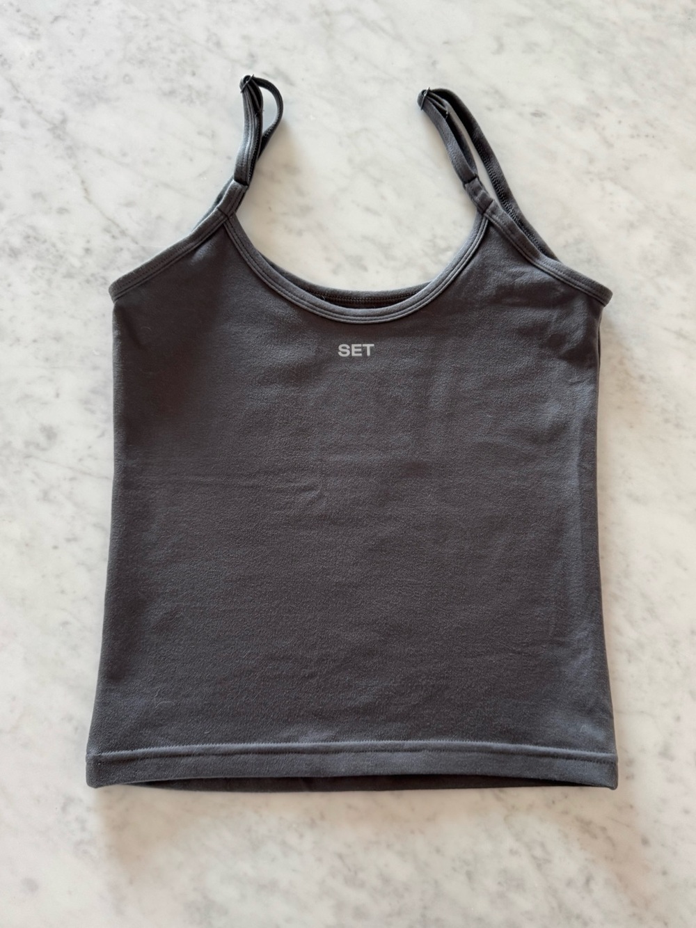 set active gray tank top